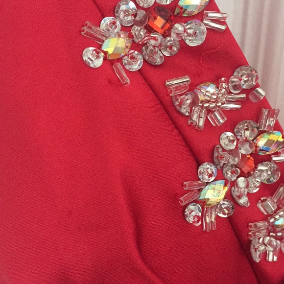 Mori Lee gorgeous red gown. Worn once! - Picture 7 of 8
